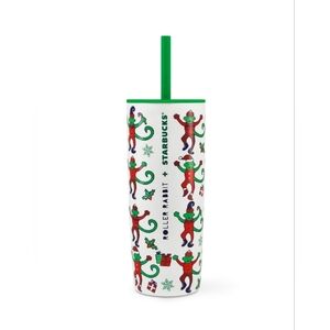 STARBUCKS x Roller Rabbit 2025 Christmas Tumbler 24oz Cup w Lid & Straw MIIR